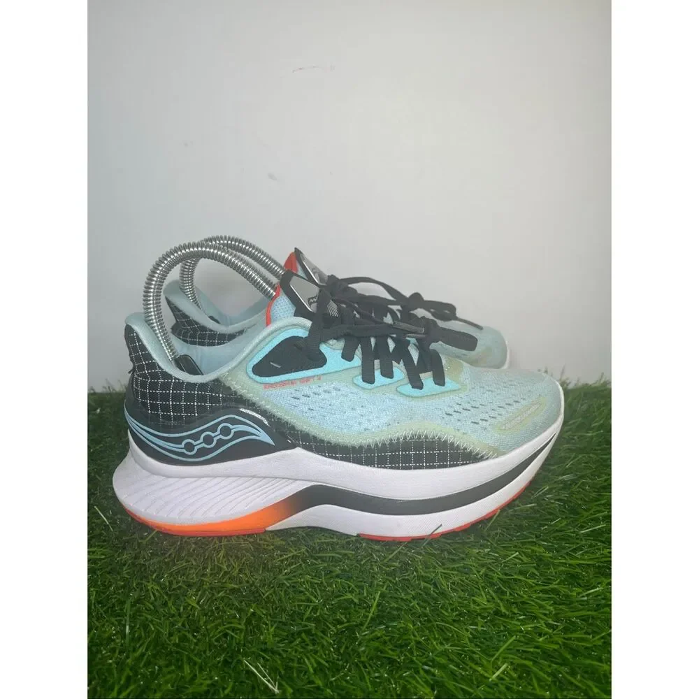 Saucony Endorphin Shift 2 Women’s Running Shoes Blue Glow/Black/Orange Size 5